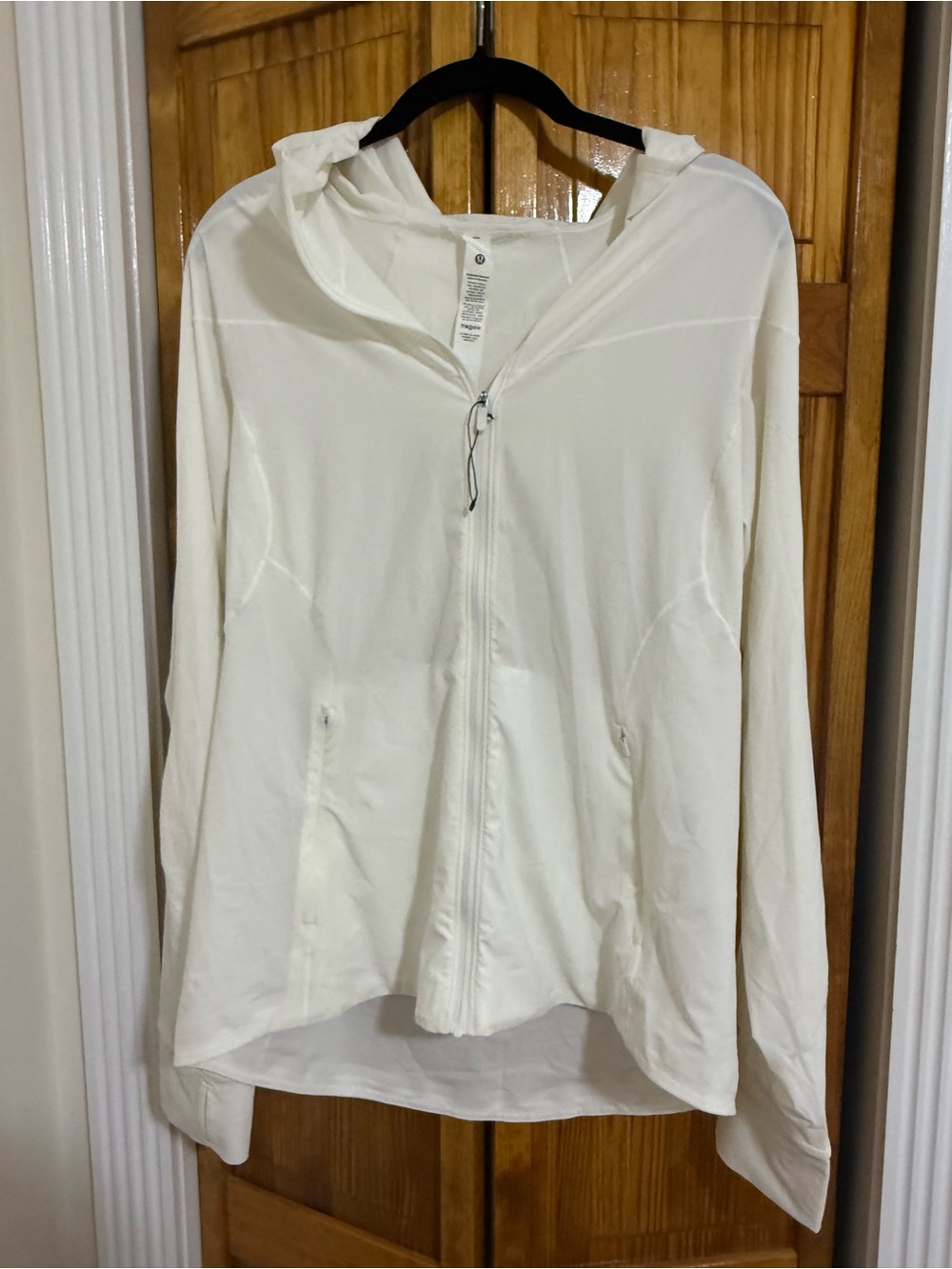 lululemon athletica White Full‑Zip Hooded Jacket
